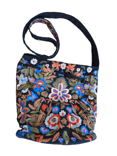 Flower Shopper Handstitched