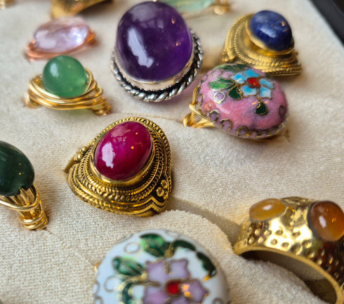 Genuine Gemstone Rings