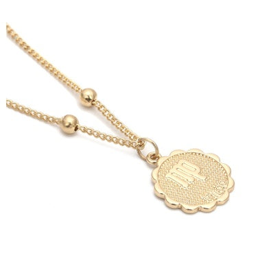 Celestial Zodiac Necklace — 18K Gold & Silver Plated Constellation Pendant