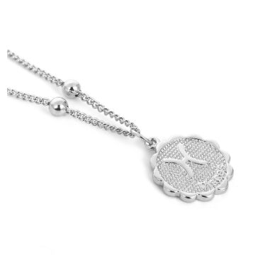 Celestial Zodiac Necklace — 18K Gold & Silver Plated Constellation Pendant