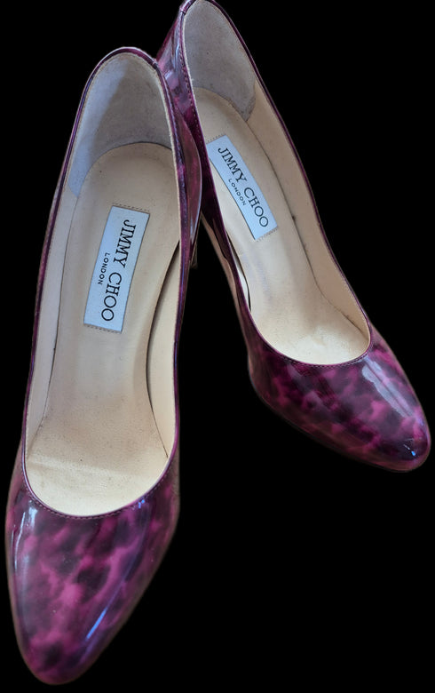 Jimmy Choo Burgundy Vintage Look - Hakken