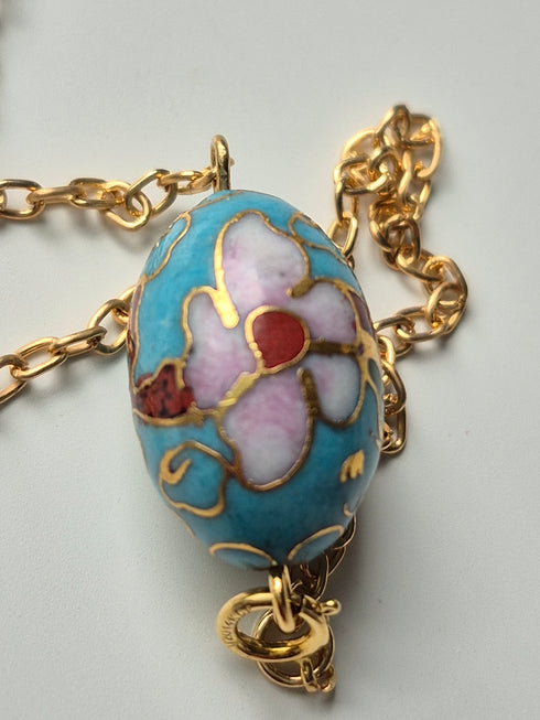 Belize Blue Vintage Charm-ketting