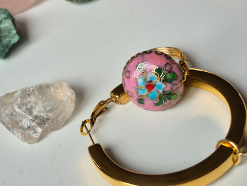 Chique roze vintage ring