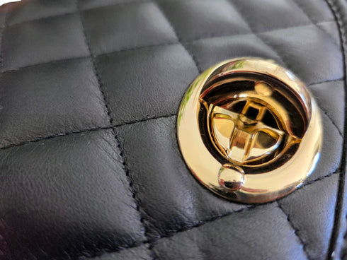 Black Leather Bag Vintage