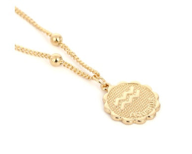 Celestial Zodiac Necklace — 18K Gold & Silver Plated Constellation Pendant
