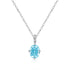 Mint Green Diamond Egg Necklace