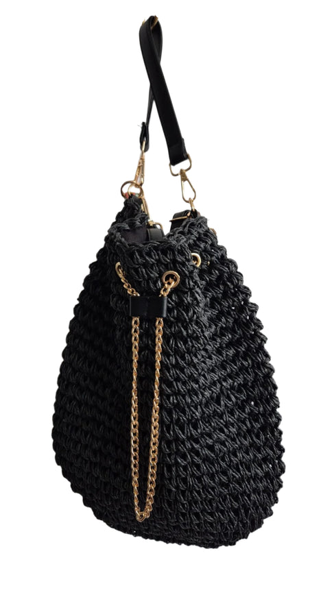 Cali Black Bucket Bag