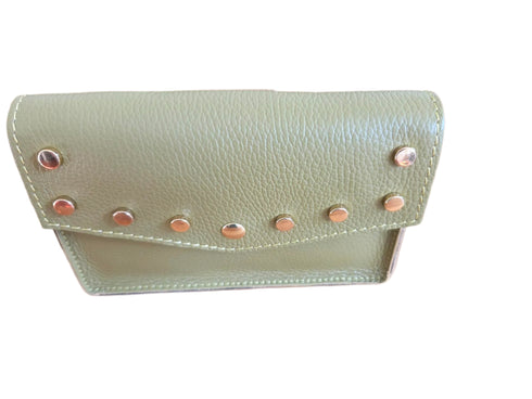 Barcelona Button Bag Groen glad