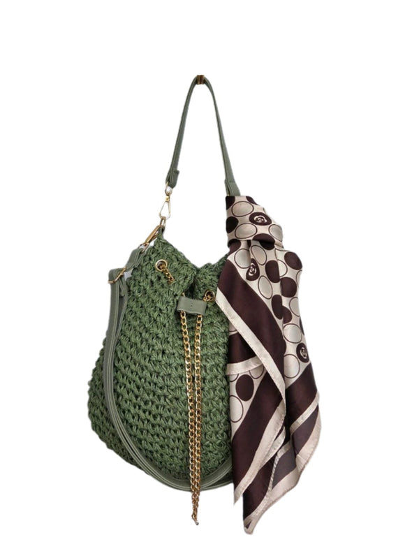Cali Green Bucket Bag