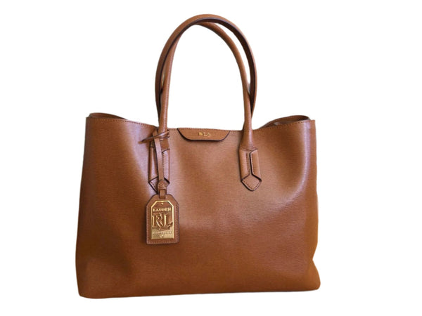 Ralph Lauren Leren Shopper Bruin Reloved