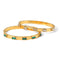 Emerald bangle 18K