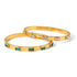 Emerald bangle 18K