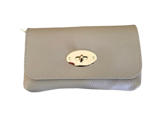 Leather Purse Taupe