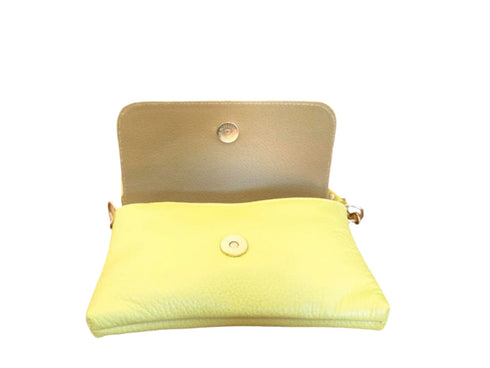 Lola Leather Purse Yellow