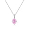 Mint Green Diamond Egg Necklace