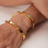 Emerald bangle 18K