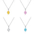 Mint Green Diamond Egg Necklace