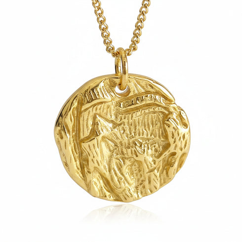 Nova Gold — 18K Gold-Plated Sterling Silver Sculptural Necklace