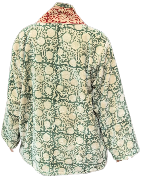 Paisley Garden Velvet Kimono
