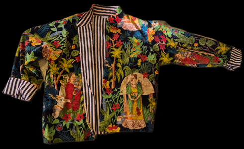 Frida Kalo Velvet Blazer